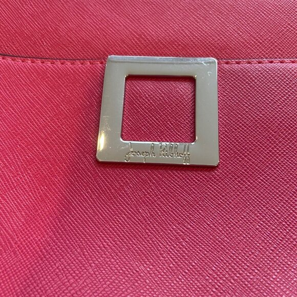 Joseph Ribkoff designer Pink Crossbody Bag With Chain Strap & Silver Accents - Picture 12 of 16